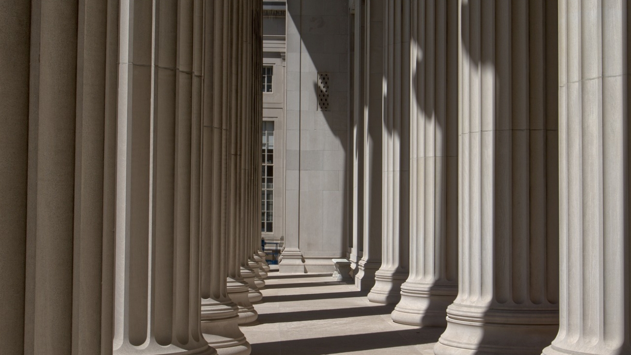 columns, building, massachusetts