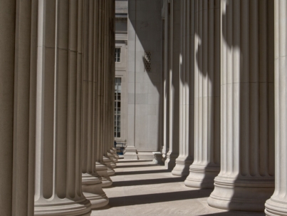 columns, building, massachusetts