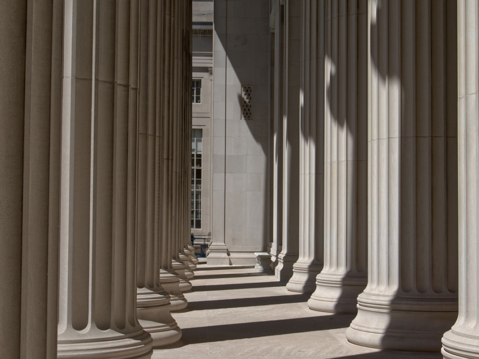 columns, building, massachusetts