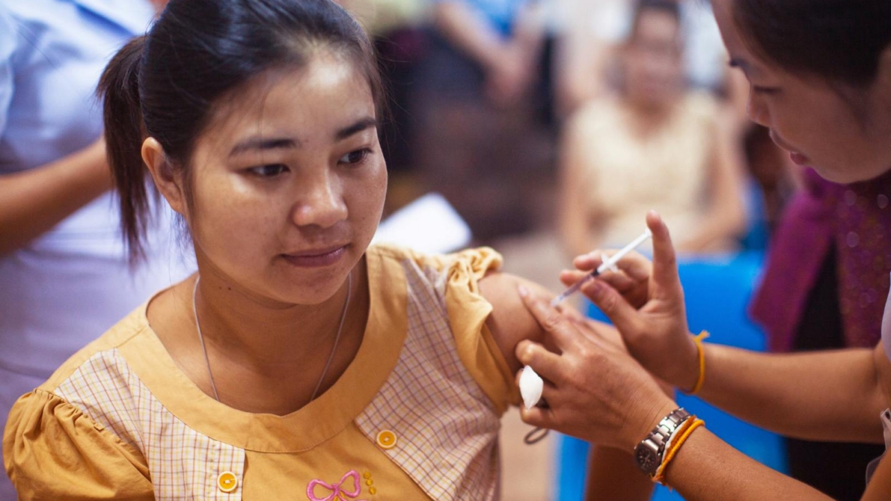 Person Getting Vaccinated