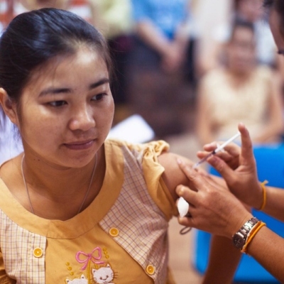 Person Getting Vaccinated