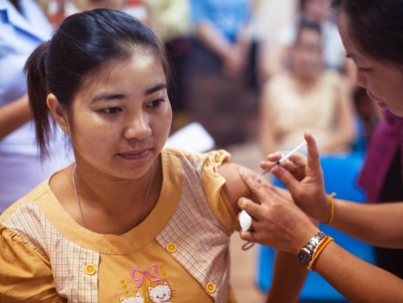 Person Getting Vaccinated
